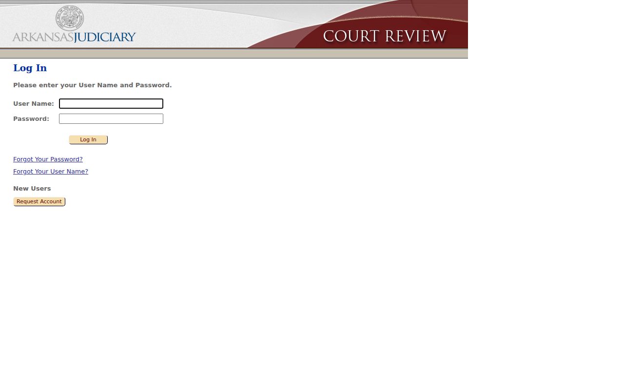 Arkansas eFlex login distinguished from Columbia County docket search