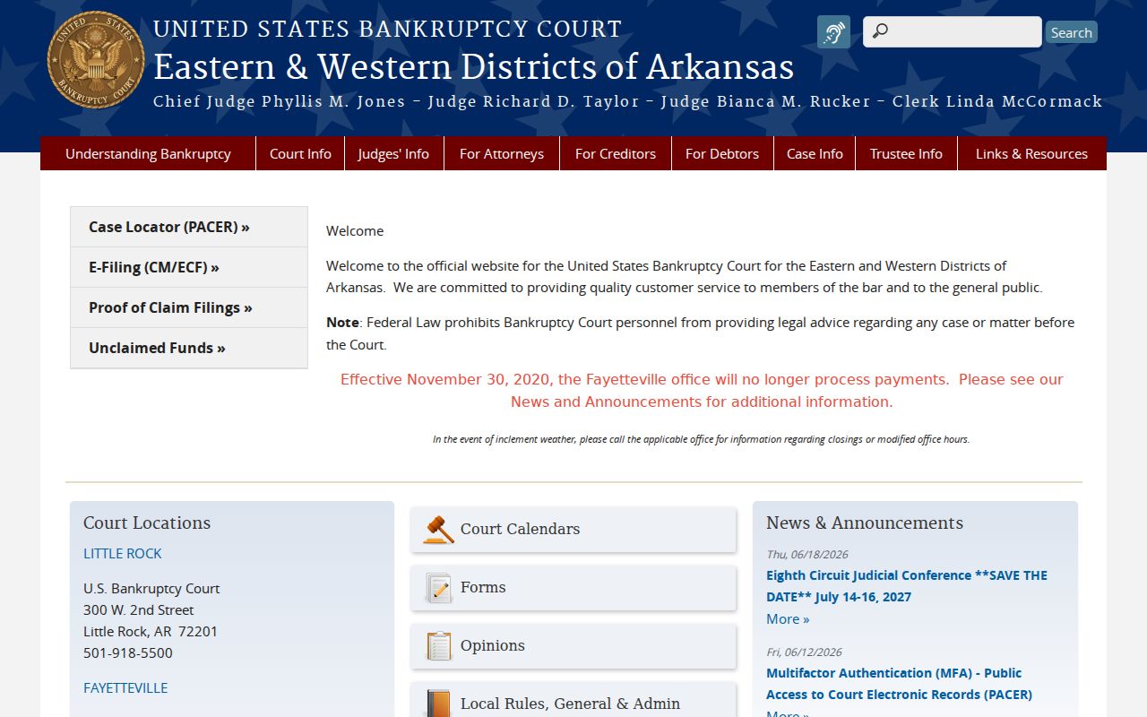Bankruptcy court source separate from Columbia County court case records